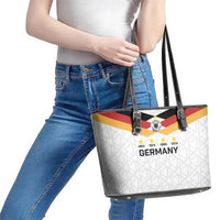 World Football 2026 Germany Leather Tote Bag Deutschland 4-Time Champions - Wonder Print Shop