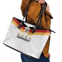 World Football 2026 Germany Leather Tote Bag Deutschland 4-Time Champions - Wonder Print Shop