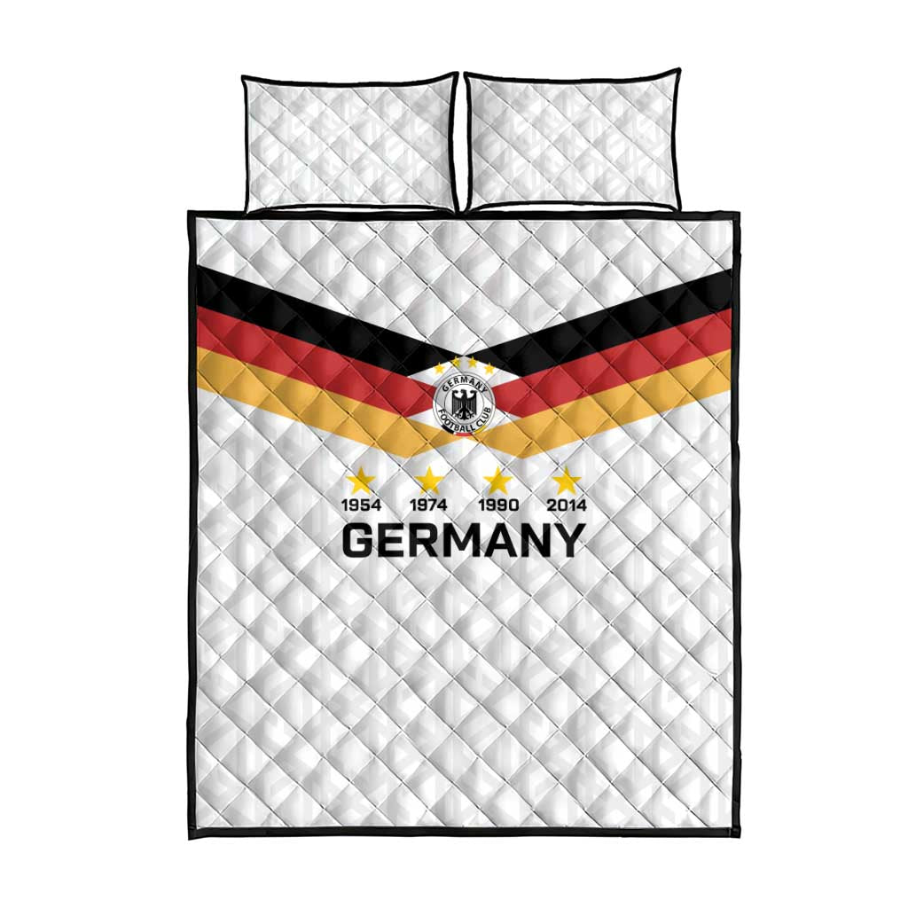 World Football 2026 Germany Quilt Bed Set Deutschland 4-Time Champions - Wonder Print Shop