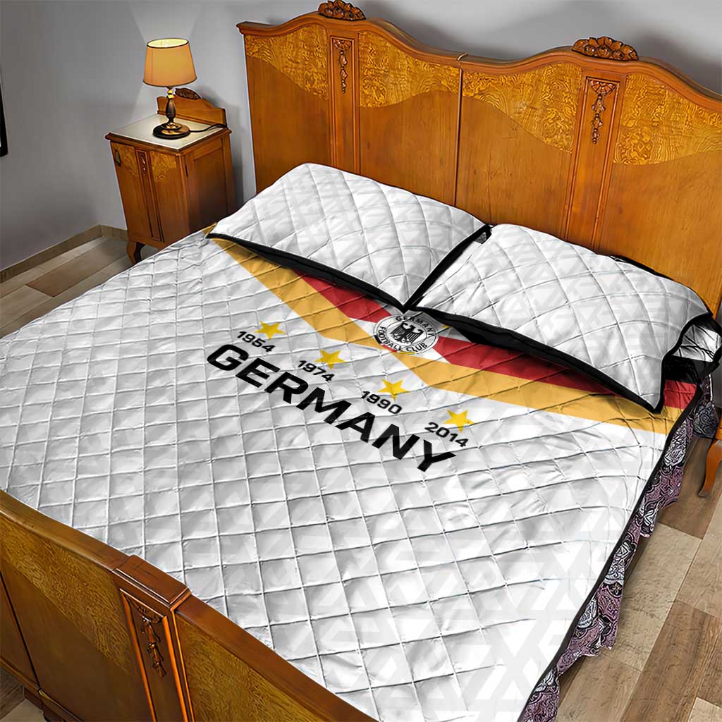 World Football 2026 Germany Quilt Bed Set Deutschland 4-Time Champions - Wonder Print Shop