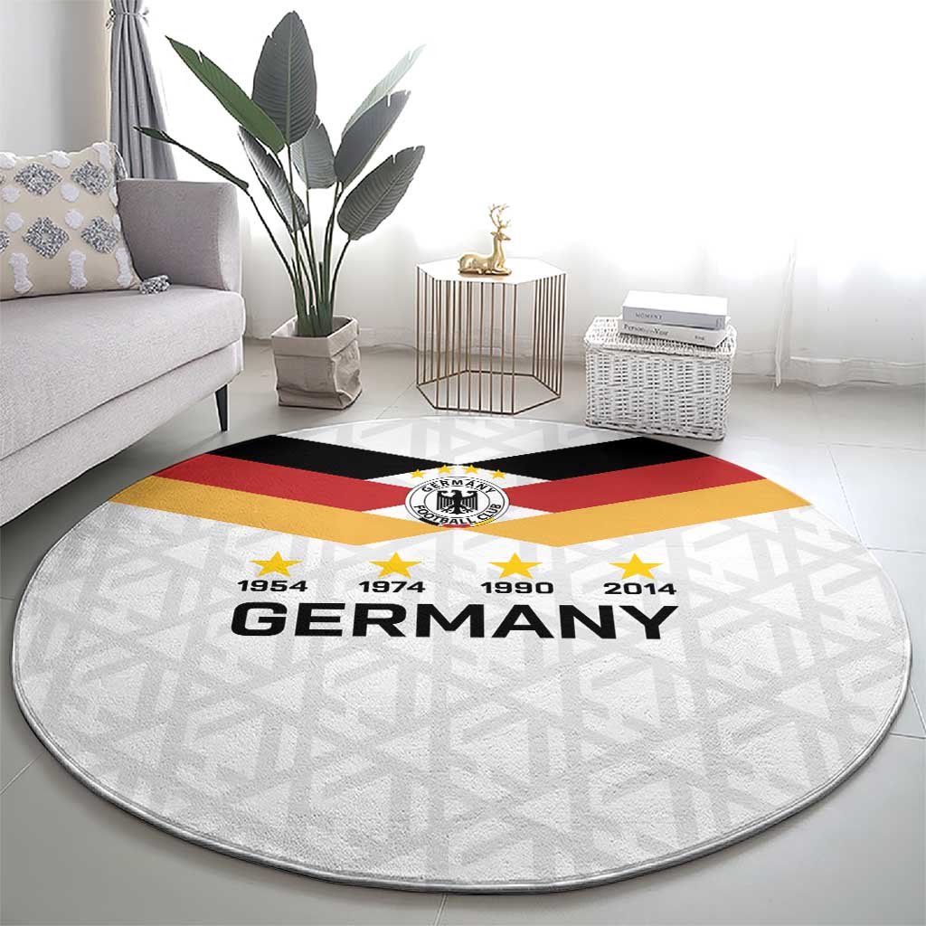 World Football 2026 Germany Round Carpet Deutschland 4-Time Champions - Wonder Print Shop