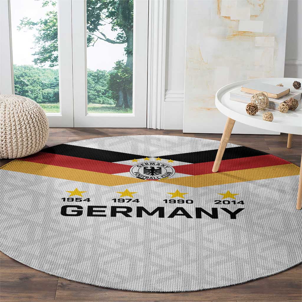 World Football 2026 Germany Round Carpet Deutschland 4-Time Champions - Wonder Print Shop
