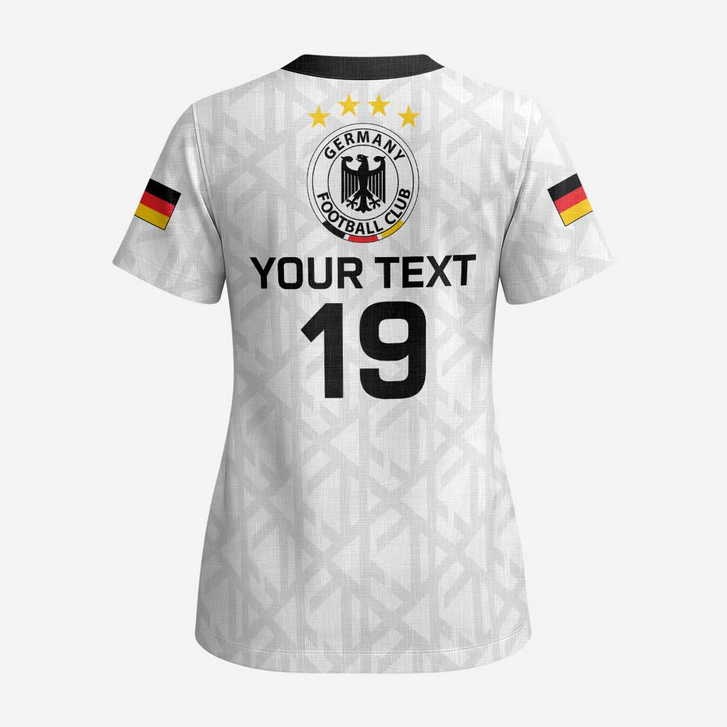 Custom World Football 2026 Germany Scrub Top Deutschland 4-Time Champions - Wonder Print Shop