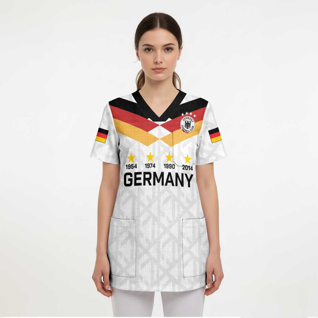 Custom World Football 2026 Germany Scrub Top Deutschland 4-Time Champions - Wonder Print Shop