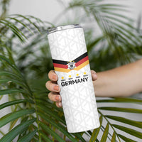 Custom World Football 2026 Germany Skinny Tumbler Deutschland 4-Time Champions - Wonder Print Shop