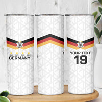 Custom World Football 2026 Germany Skinny Tumbler Deutschland 4-Time Champions - Wonder Print Shop