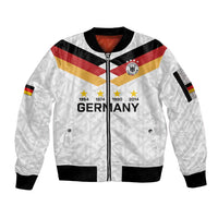 Custom World Football 2026 Germany Sleeve Zip Bomber Jacket Deutschland 4-Time Champions - Wonder Print Shop