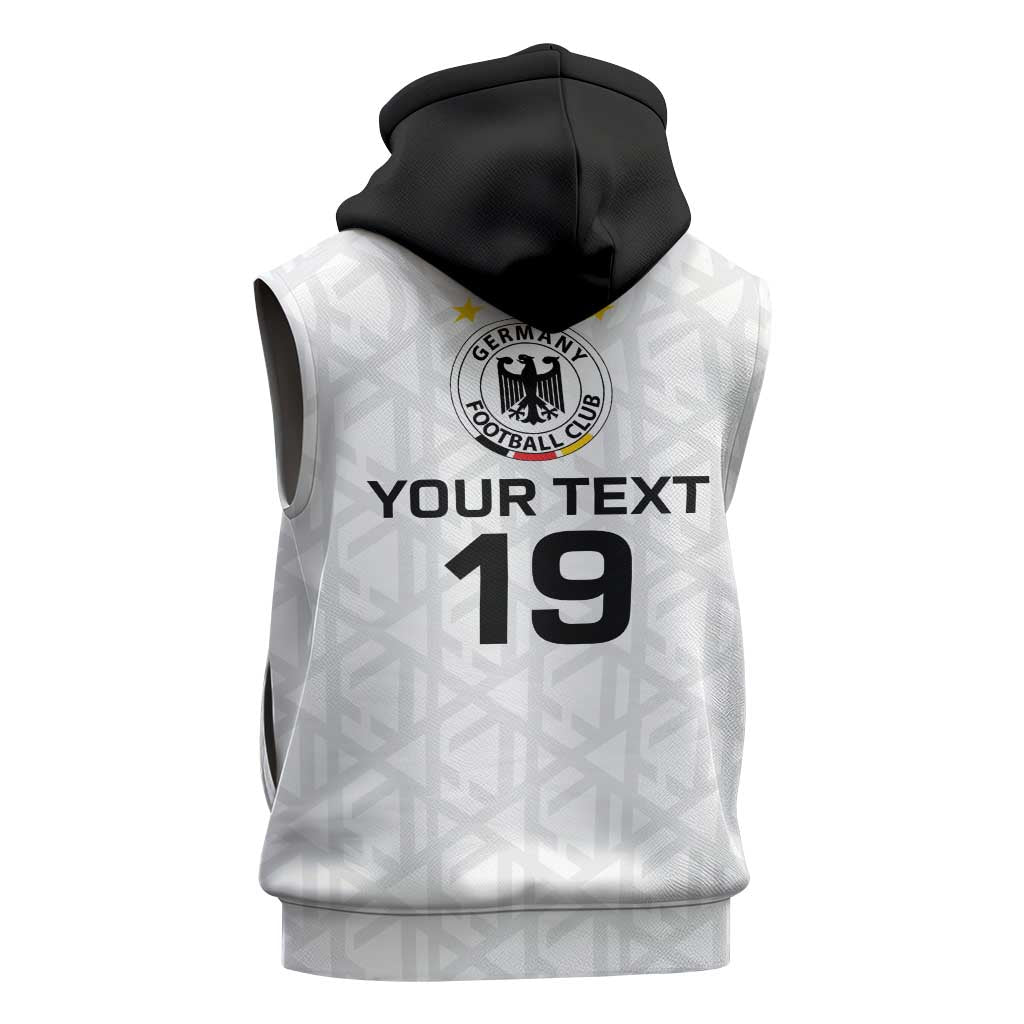 Custom World Football 2026 Germany Sleeveless Hoodie Deutschland 4-Time Champions - Wonder Print Shop
