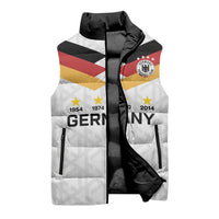 Custom World Football 2026 Germany Sleeveless Puffer Jacket Deutschland 4-Time Champions - Wonder Print Shop