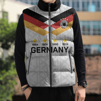 Custom World Football 2026 Germany Sleeveless Puffer Jacket Deutschland 4-Time Champions - Wonder Print Shop