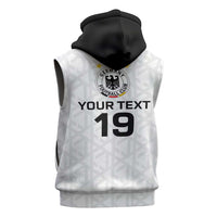 Custom World Football 2026 Germany Sleeveless Zip Hoodie Deutschland 4-Time Champions - Wonder Print Shop
