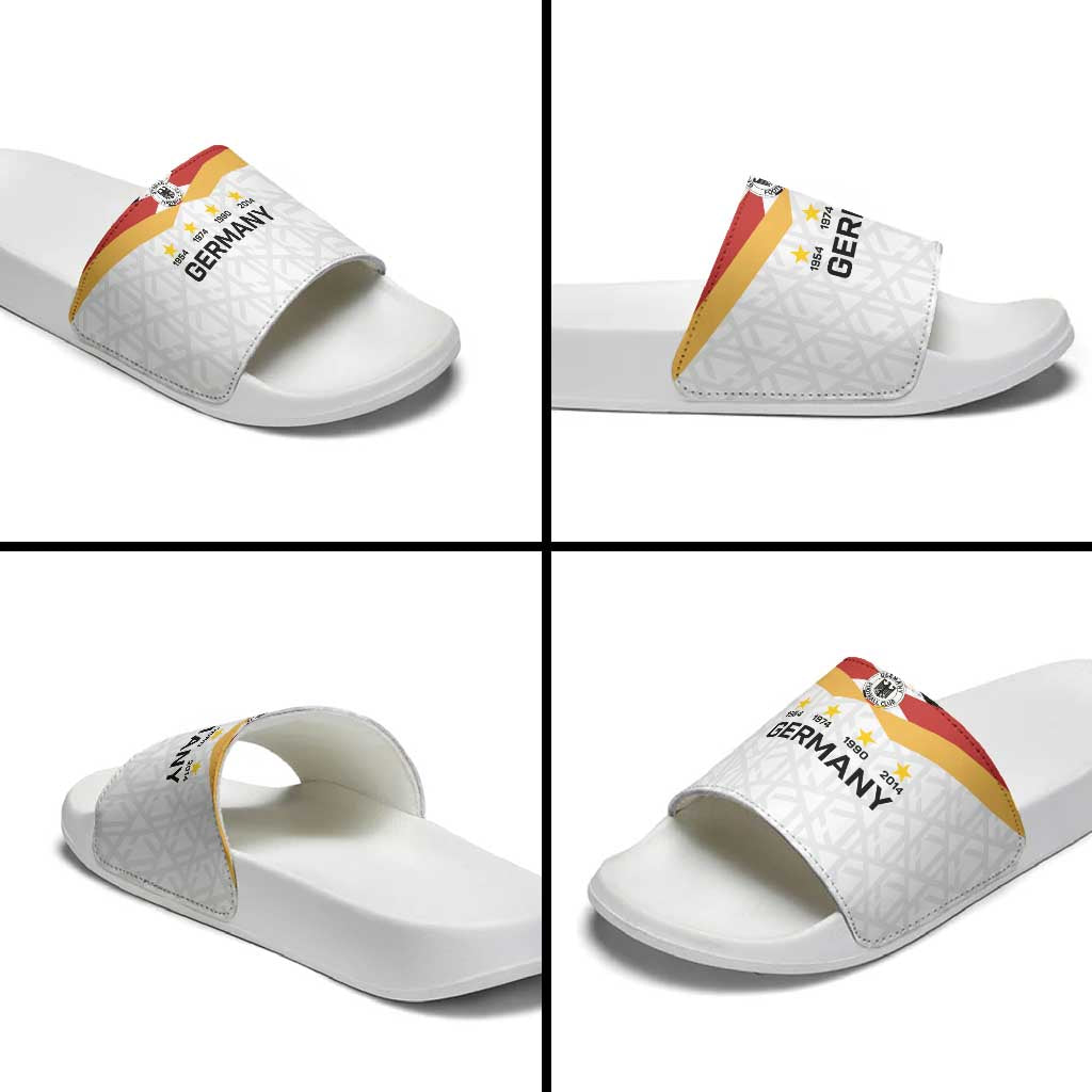 World Football 2026 Germany Slide Sandals Deutschland 4-Time Champions - Wonder Print Shop