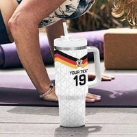 Custom World Football 2026 Germany Tumbler With Handle Deutschland 4-Time Champions - Wonder Print Shop