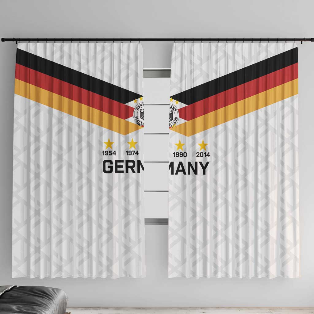 World Football 2026 Germany Window Curtain Deutschland 4-Time Champions - Wonder Print Shop