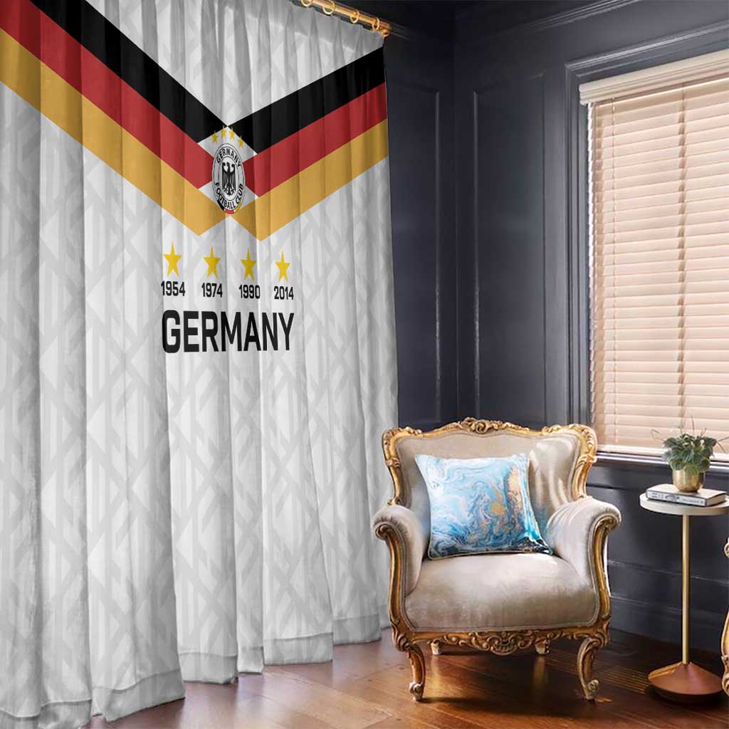 World Football 2026 Germany Window Curtain Deutschland 4-Time Champions - Wonder Print Shop