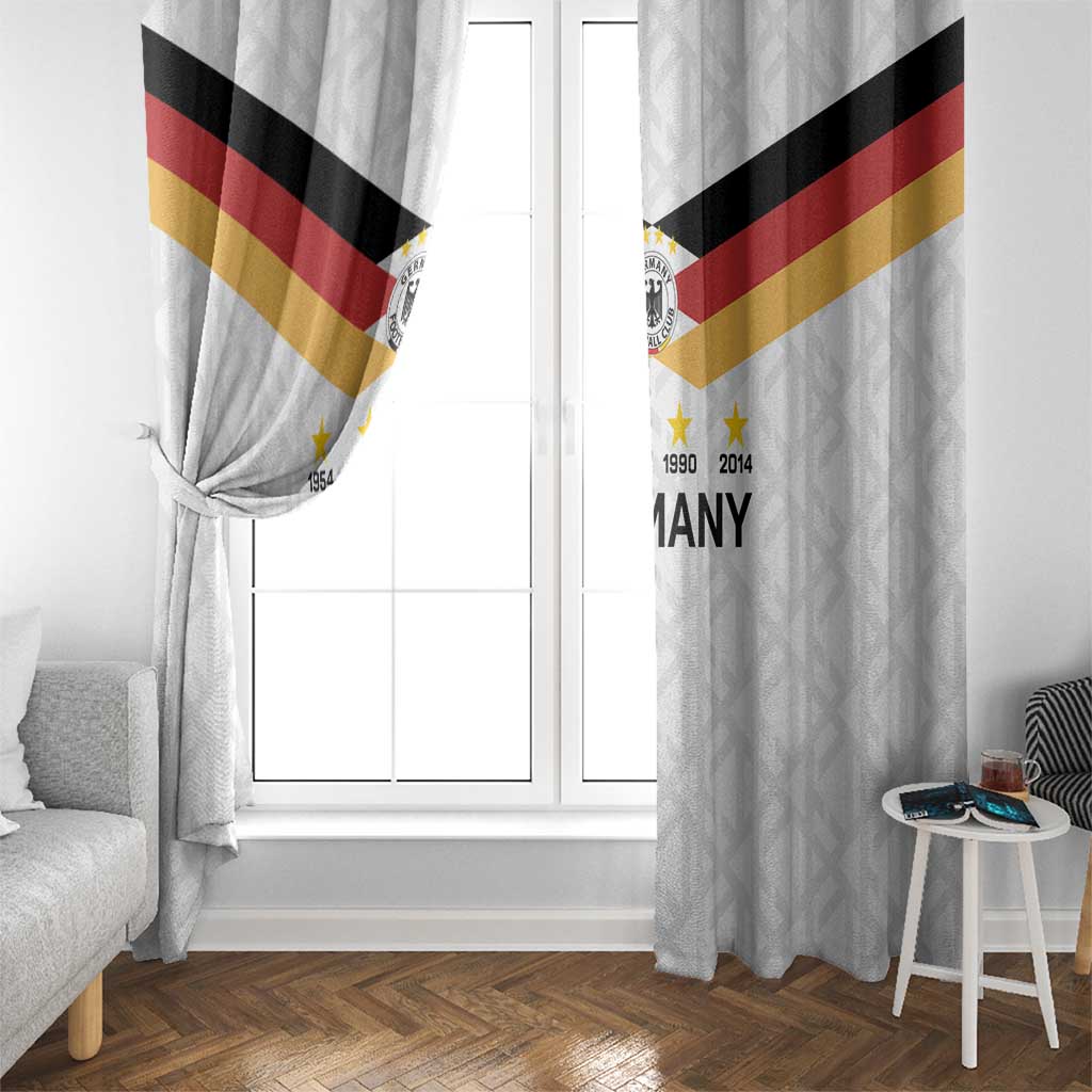 World Football 2026 Germany Window Curtain Deutschland 4-Time Champions - Wonder Print Shop