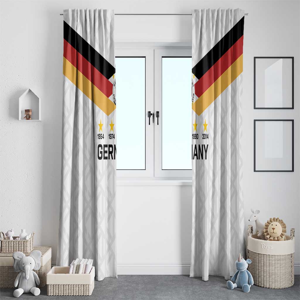 World Football 2026 Germany Window Curtain Deutschland 4-Time Champions - Wonder Print Shop