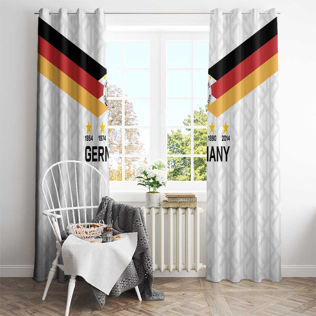 World Football 2026 Germany Window Curtain Deutschland 4-Time Champions - Wonder Print Shop
