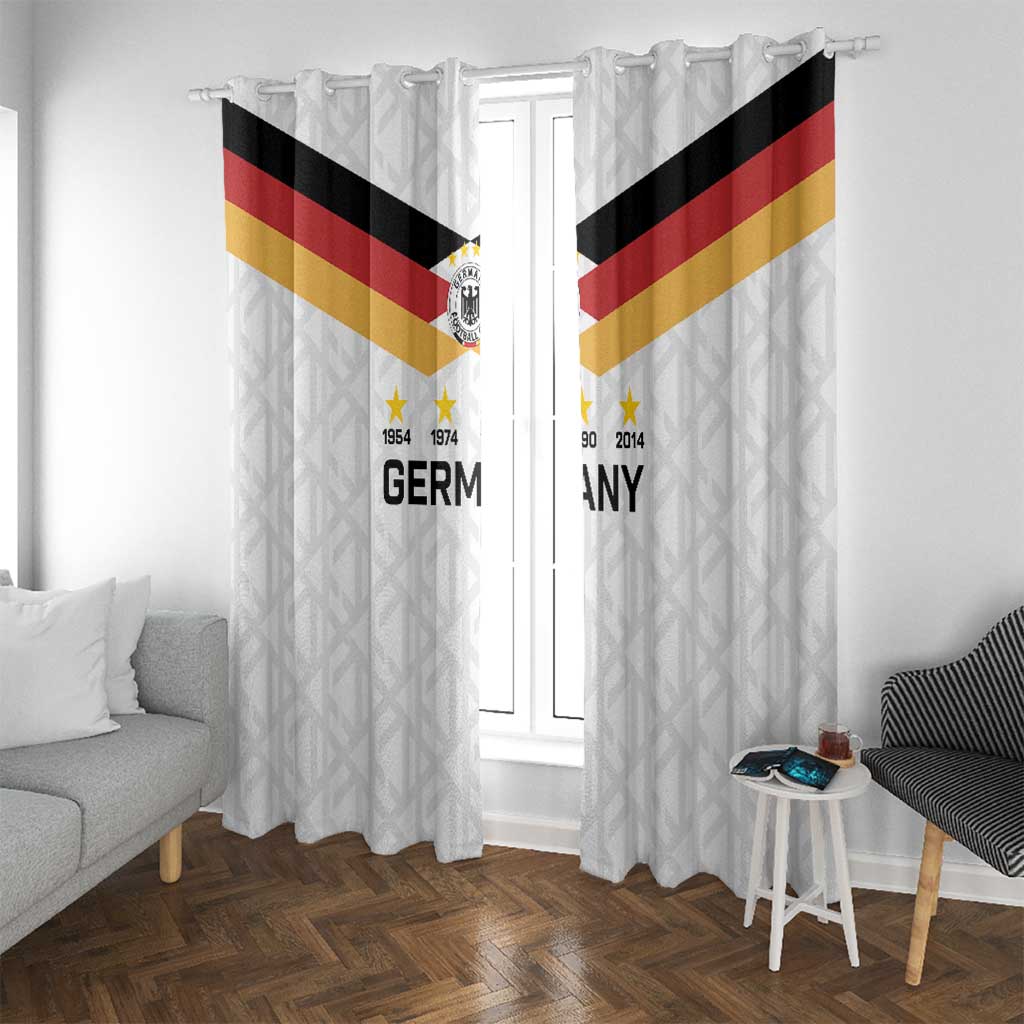 World Football 2026 Germany Window Curtain Deutschland 4-Time Champions - Wonder Print Shop