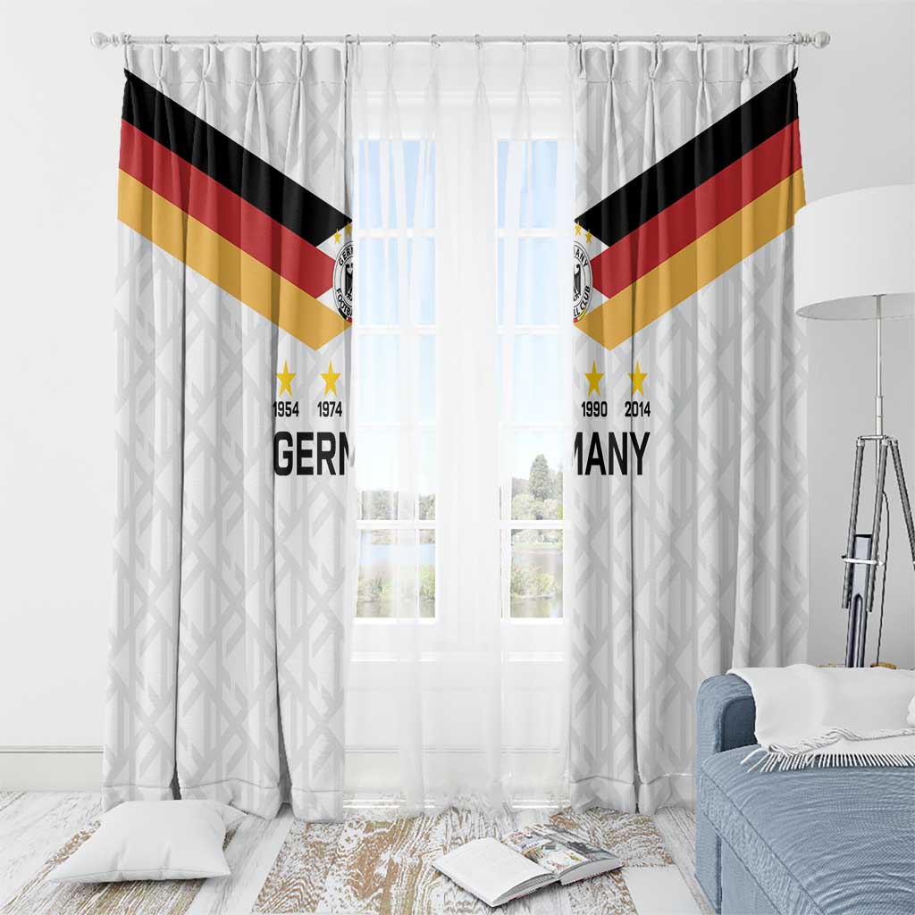 World Football 2026 Germany Window Curtain Deutschland 4-Time Champions - Wonder Print Shop