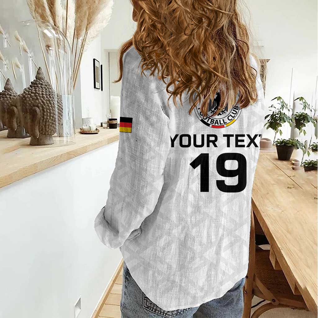 Custom World Football 2026 Germany Women Casual Shirt Deutschland 4-Time Champions - Wonder Print Shop