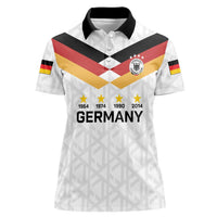 Custom World Football 2026 Germany Women Polo Shirt Deutschland 4-Time Champions - Wonder Print Shop