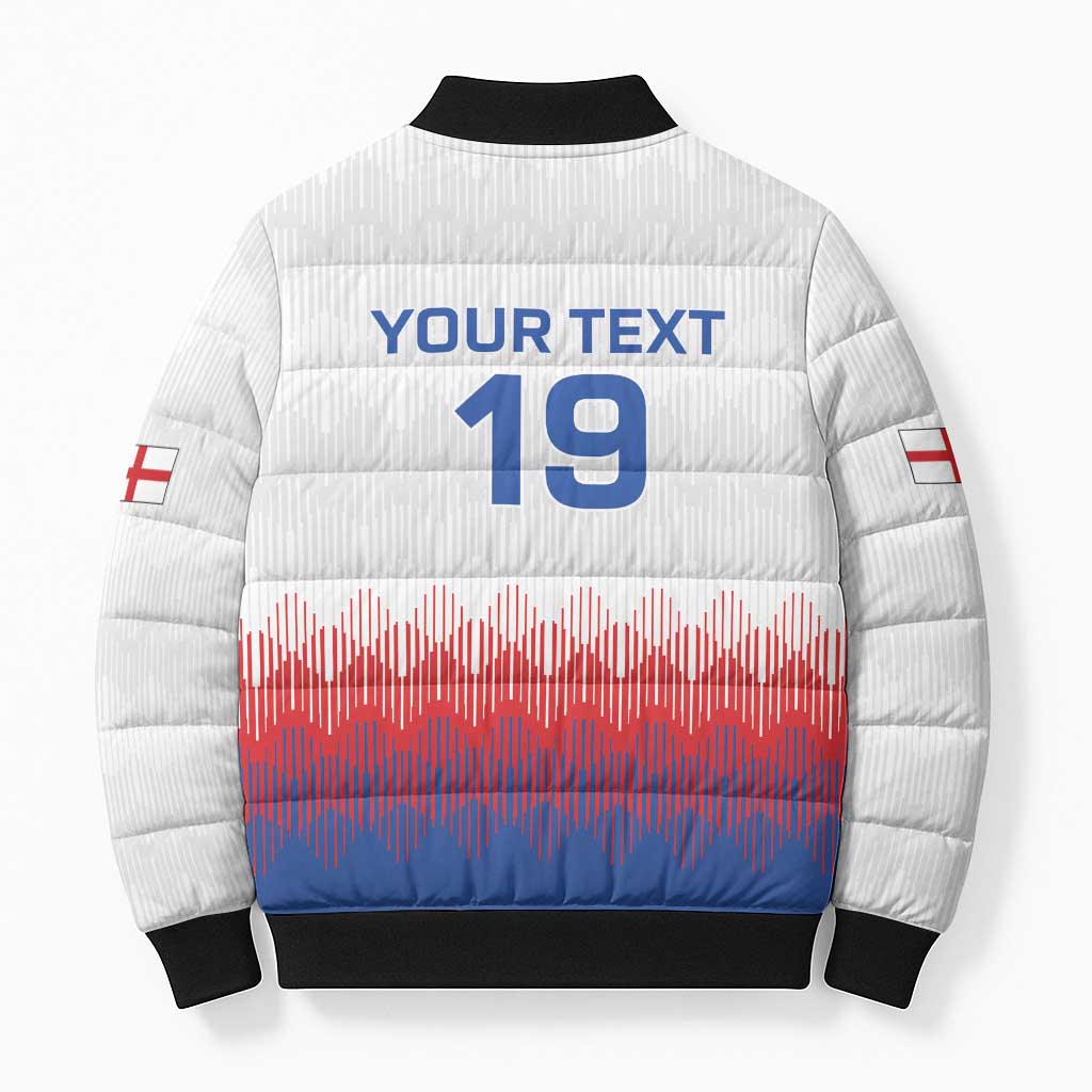 Custom World Football 2026 England Bomber Puffer Jacket Three Lions Pride Style - Wonder Print Shop