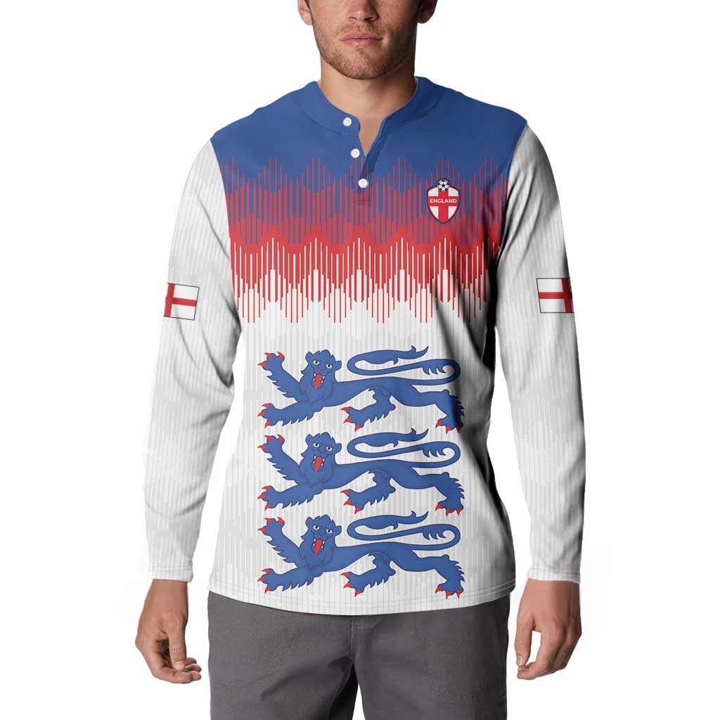 Custom World Football 2026 England Button Sweatshirt Three Lions Pride Style - Wonder Print Shop