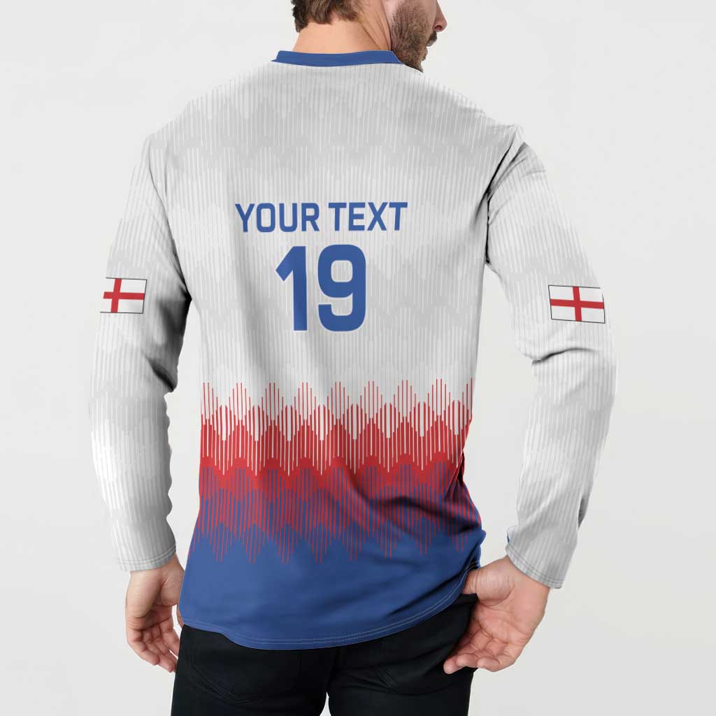 Custom World Football 2026 England Button Sweatshirt Three Lions Pride Style - Wonder Print Shop