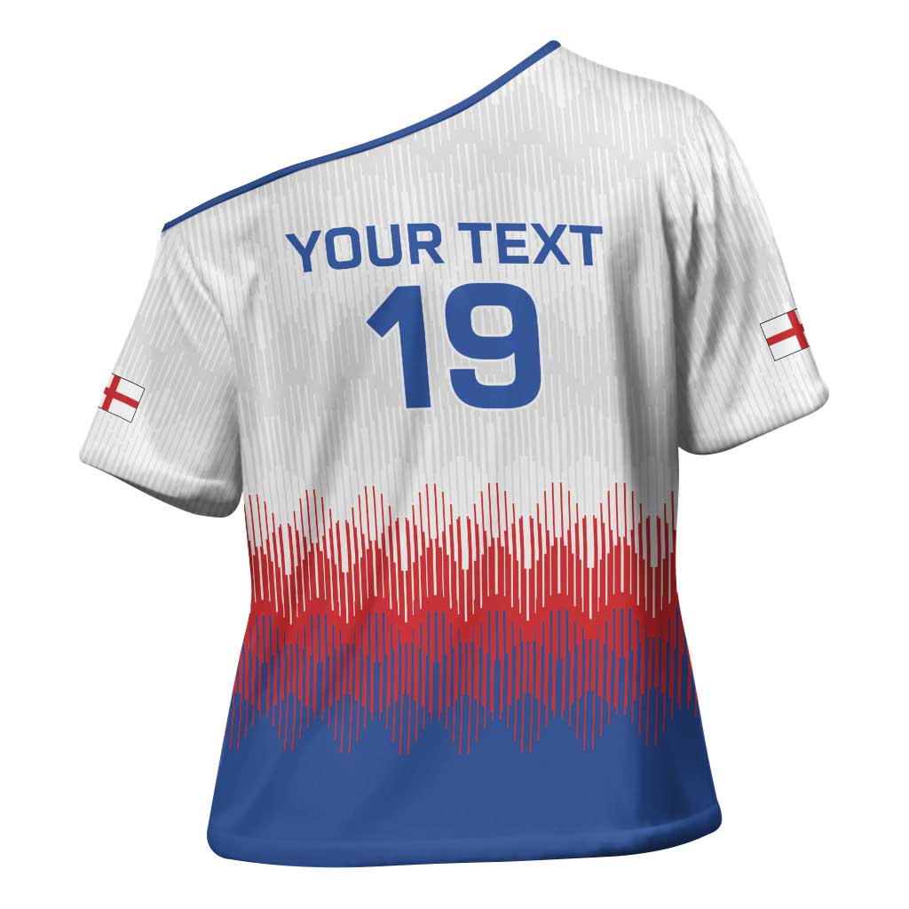 Custom World Football 2026 England Cross Shoulder Shirt Three Lions Pride Style - Wonder Print Shop