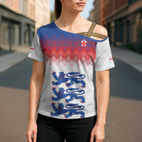 Custom World Football 2026 England Cross Shoulder Shirt Three Lions Pride Style - Wonder Print Shop