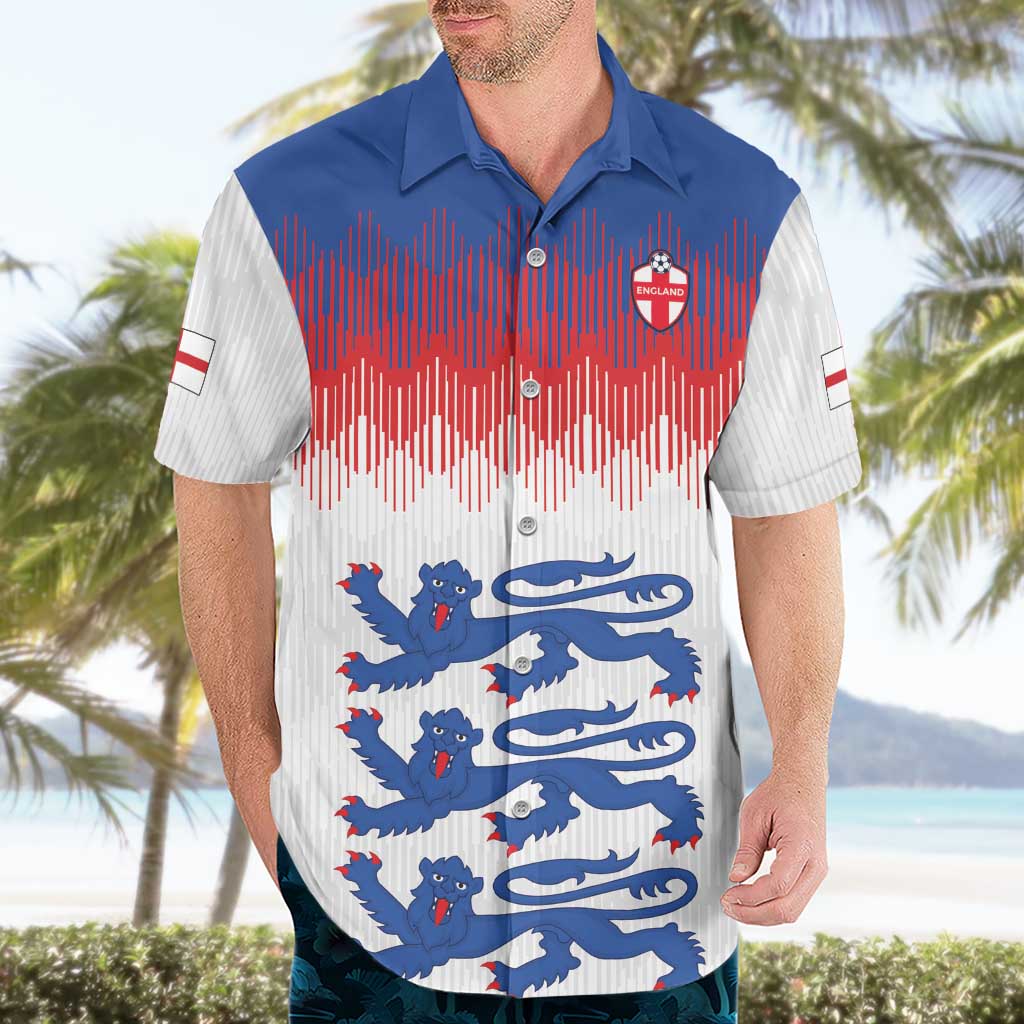 Custom World Football 2026 England Hawaiian Shirt Three Lions Pride Style - Wonder Print Shop
