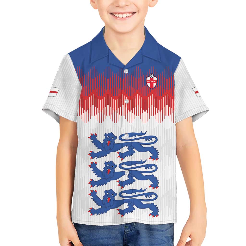 Custom World Football 2026 England Hawaiian Shirt Three Lions Pride Style - Wonder Print Shop