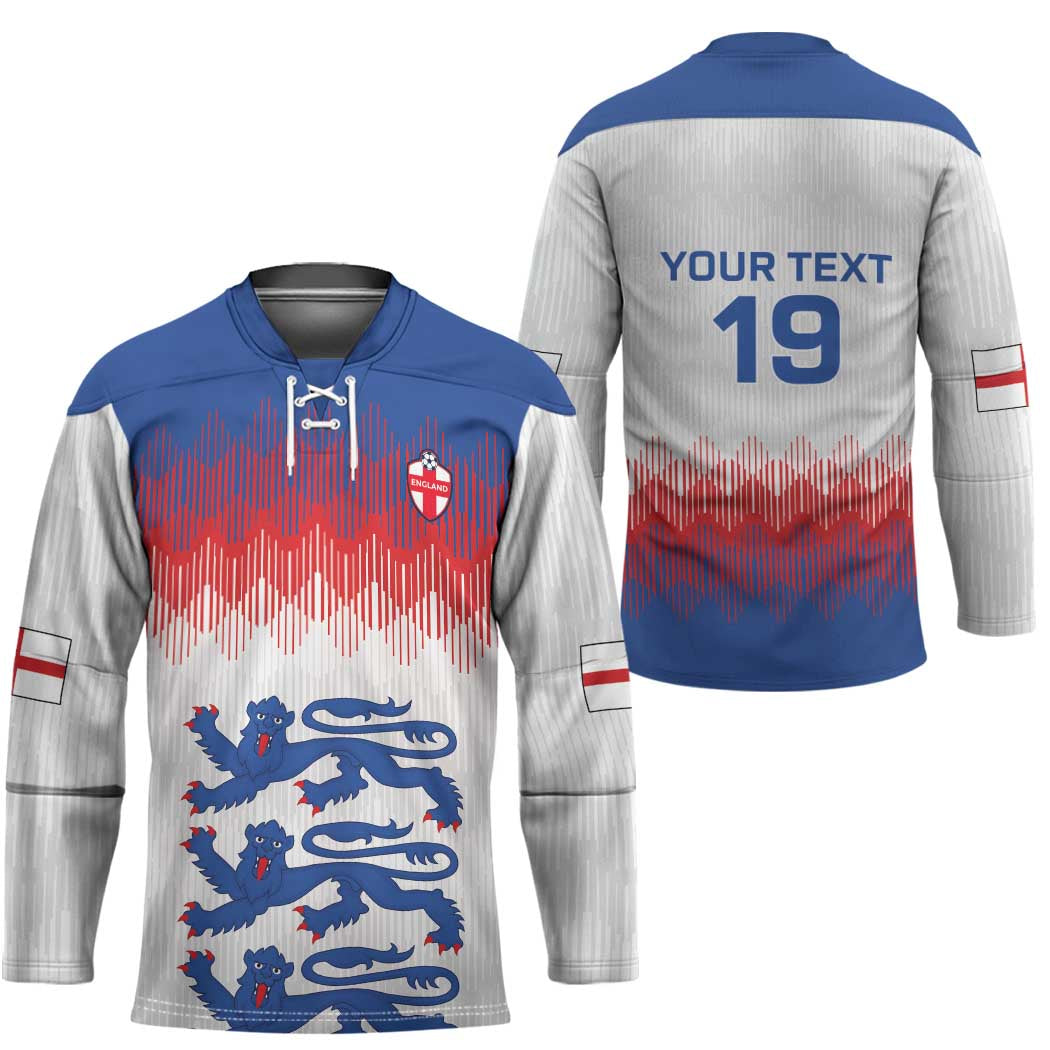 Custom World Football 2026 England Hockey Jersey Three Lions Pride Style - Wonder Print Shop