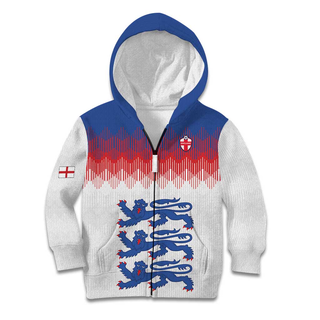 Custom World Football 2026 England Kid Hoodie Three Lions Pride Style - Wonder Print Shop