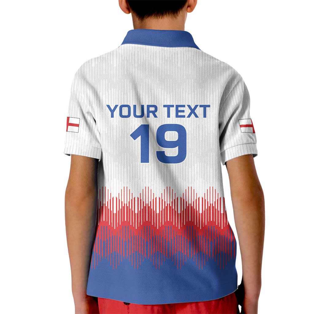Custom World Football 2026 England Kid Polo Shirt Three Lions Pride Style - Wonder Print Shop
