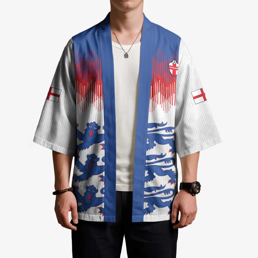 Custom World Football 2026 England Kimono Three Lions Pride Style - Wonder Print Shop