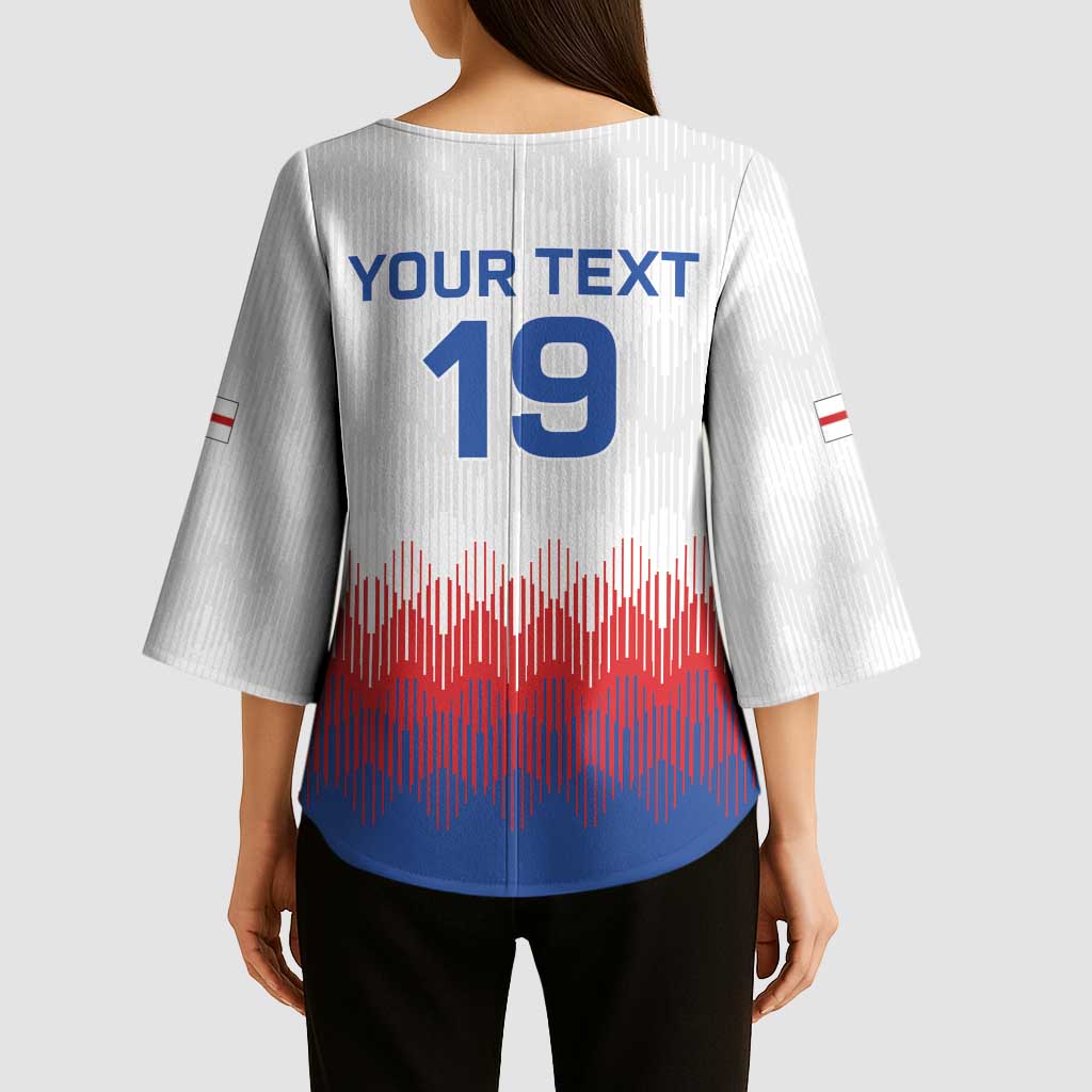 Custom World Football 2026 England Kimono Sleeve Blouse Three Lions Pride Style - Wonder Print Shop