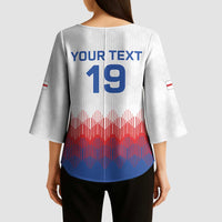 Custom World Football 2026 England Kimono Sleeve Blouse Three Lions Pride Style - Wonder Print Shop