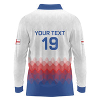 Custom World Football 2026 England Long Sleeve Polo Shirt Three Lions Pride Style - Wonder Print Shop