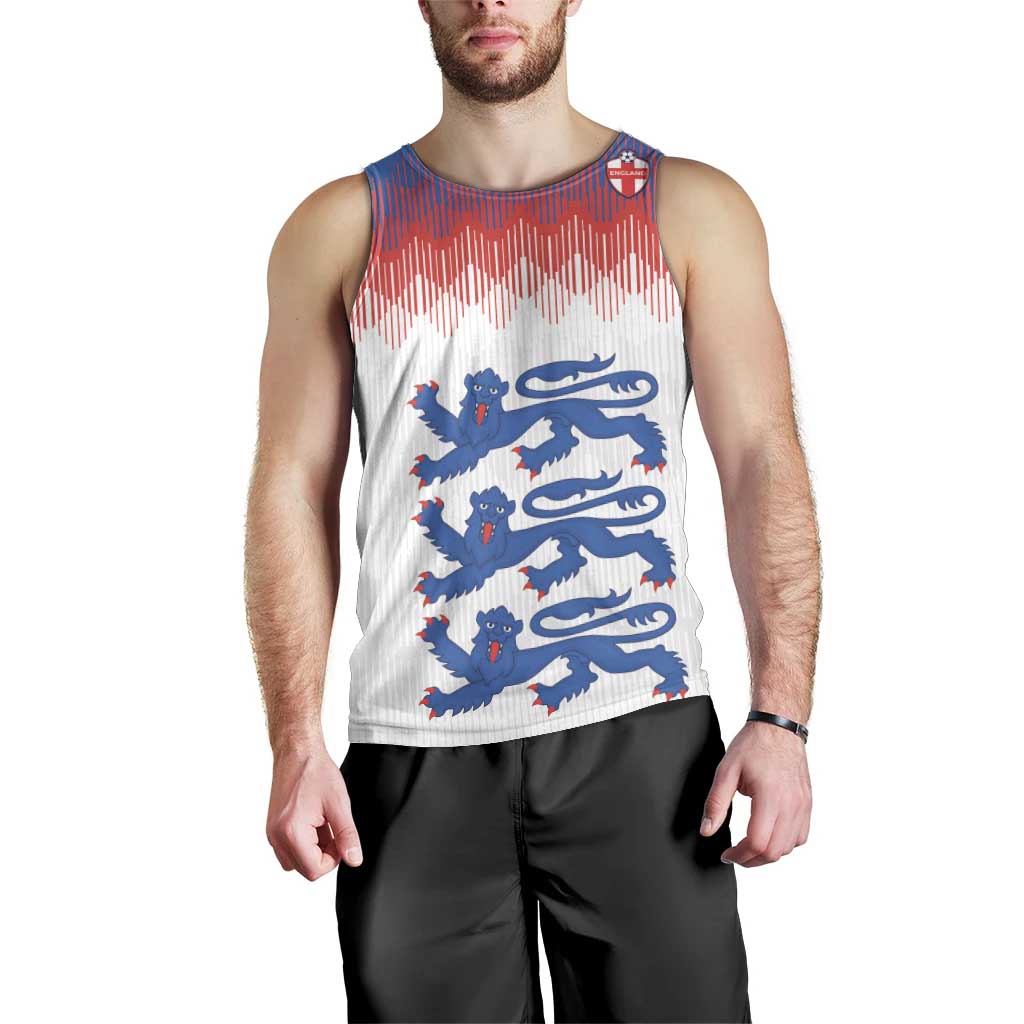 Custom World Football 2026 England Men Tank Top Three Lions Pride Style - Wonder Print Shop