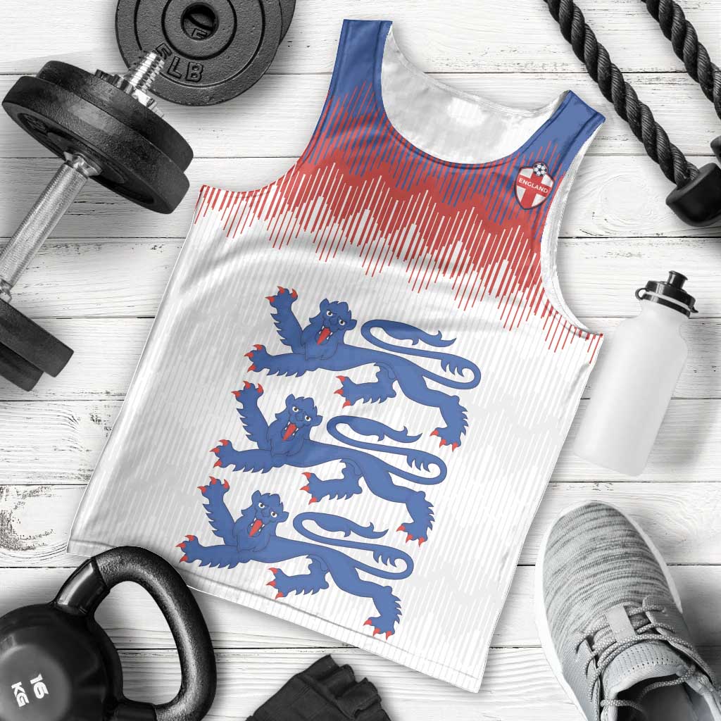 Custom World Football 2026 England Men Tank Top Three Lions Pride Style - Wonder Print Shop