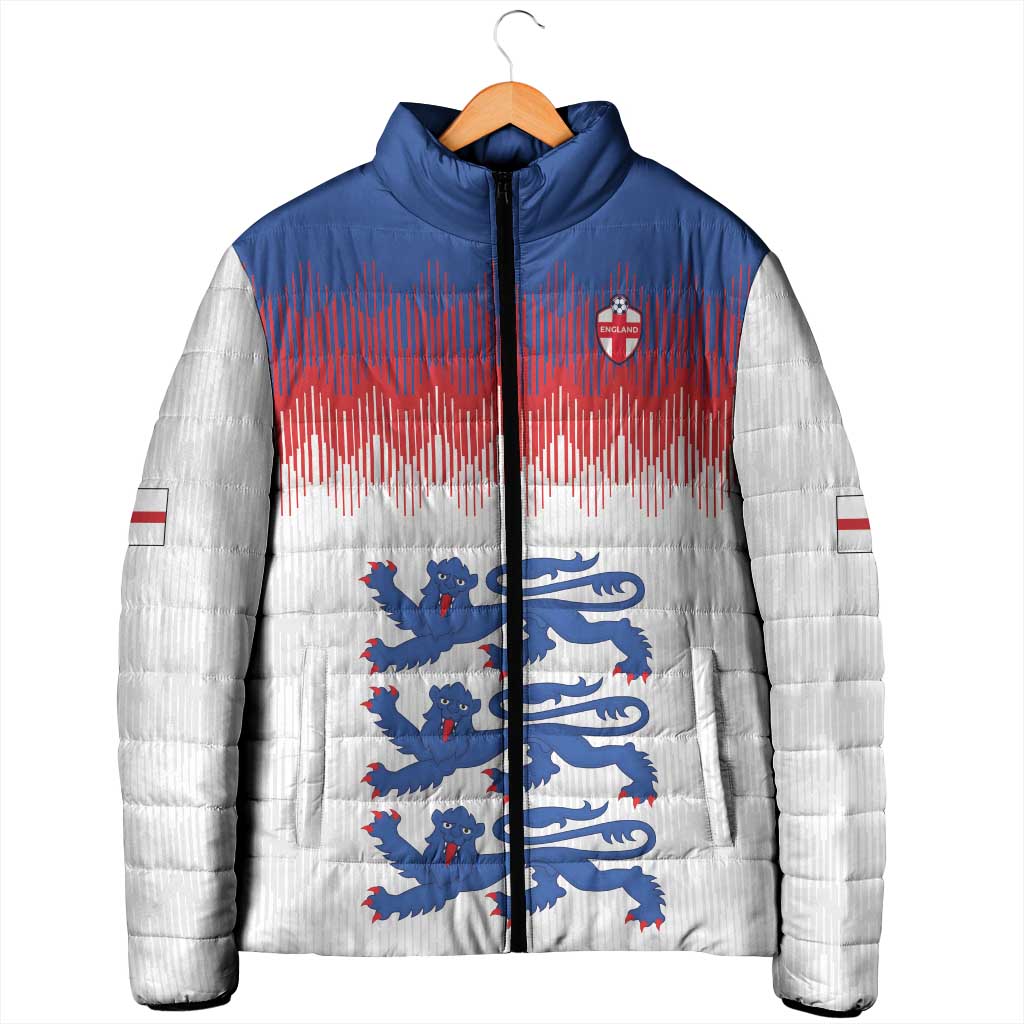 Custom World Football 2026 England Padded Jacket Three Lions Pride Style - Wonder Print Shop