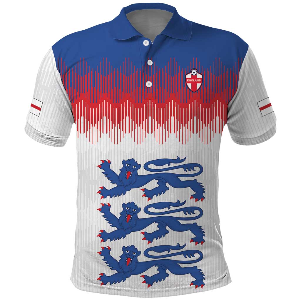 Custom World Football 2026 England Polo Shirt Three Lions Pride Style - Wonder Print Shop