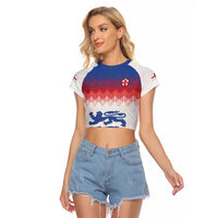 Custom World Football 2026 England Raglan Cropped T Shirt Three Lions Pride Style - Wonder Print Shop