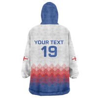 Custom World Football 2026 England Wearable Blanket Hoodie Three Lions Pride Style - Wonder Print Shop