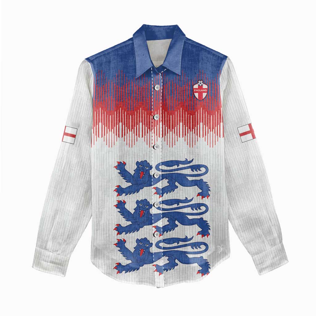 Custom World Football 2026 England Women Casual Shirt Three Lions Pride Style - Wonder Print Shop