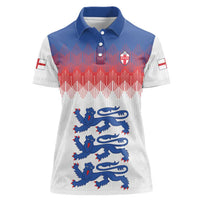 Custom World Football 2026 England Women Polo Shirt Three Lions Pride Style - Wonder Print Shop