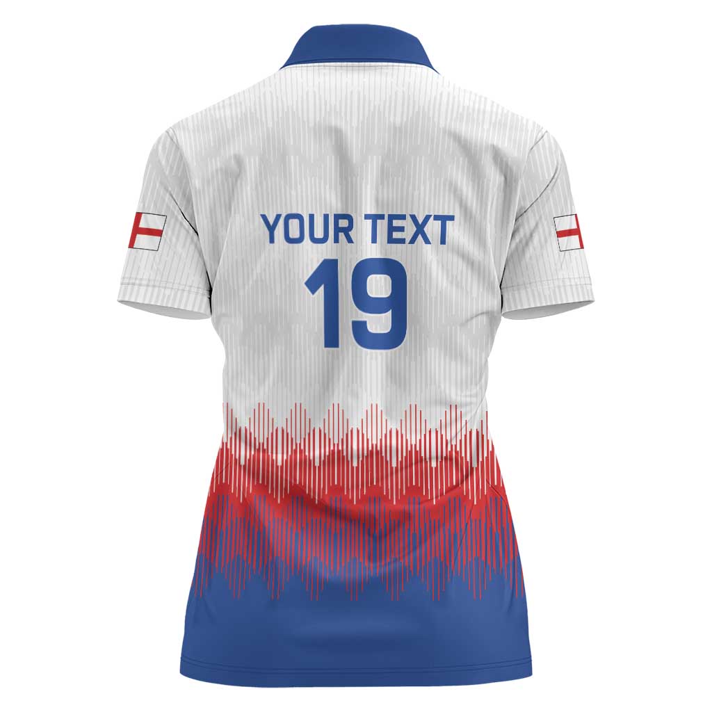 Custom World Football 2026 England Women Polo Shirt Three Lions Pride Style - Wonder Print Shop