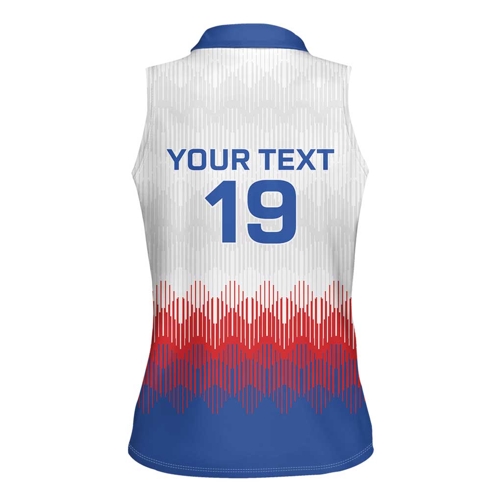 Custom World Football 2026 England Women Sleeveless Polo Shirt Three Lions Pride Style - Wonder Print Shop